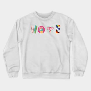 Vote Banned Books Reproductive Rights Political Activism Gift For Women Crewneck Sweatshirt